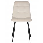 Стул обеденный DOBRIN CHILLY (Кремовый Holland 05, основание черное)