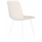 Стул обеденный DOBRIN CHILLY ROMBO (Бежевый Simple 44, основание белое)