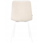 Стул обеденный DOBRIN CHILLY ROMBO (Бежевый Simple 44, основание белое)