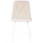 Стул обеденный DOBRIN CHILLY ROMBO (Бежевый Simple 44, основание белое)