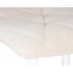 Стул обеденный DOBRIN CHILLY ROMBO (Бежевый Simple 44, основание белое)