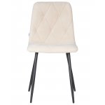 Стул обеденный DOBRIN CHILLY ROMBO (Бежевый Simple 44, основание черный)