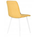 Стул обеденный DOBRIN CHILLY ROMBO (Горчичный Simple 15, основание белый)