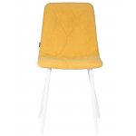 Стул обеденный DOBRIN CHILLY ROMBO (Горчичный Simple 15, основание белый)