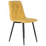 Стул обеденный DOBRIN CHILLY ROMBO (Горчичный Simple 15, основание черное)