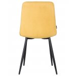 Стул обеденный DOBRIN CHILLY ROMBO (Горчичный Simple 15, основание черное)