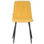 Стул обеденный DOBRIN CHILLY ROMBO (Горчичный Simple 15, основание черное)