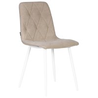 Стул обеденный DOBRIN CHILLY ROMBO (Капучино Simple 05, основание белый)