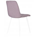 Стул обеденный DOBRIN CHILLY ROMBO (Лавандовый Simple 48, основание белый)