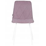 Стул обеденный DOBRIN CHILLY ROMBO (Лавандовый Simple 48, основание белый)