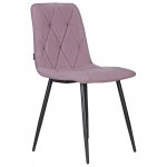 Стул обеденный DOBRIN CHILLY ROMBO (Лавандовый Simple 48, основание черное)