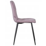 Стул обеденный DOBRIN CHILLY ROMBO (Лавандовый Simple 48, основание черное)