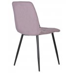 Стул обеденный DOBRIN CHILLY ROMBO (Лавандовый Simple 48, основание черное)