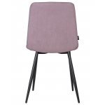 Стул обеденный DOBRIN CHILLY ROMBO (Лавандовый Simple 48, основание черное)
