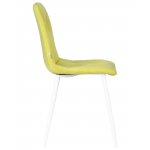 Стул обеденный DOBRIN CHILLY ROMBO (Лайм Simple 14, основание белый)