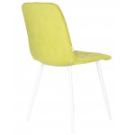 Стул обеденный DOBRIN CHILLY ROMBO (Лайм Simple 14, основание белый)