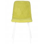 Стул обеденный DOBRIN CHILLY ROMBO (Лайм Simple 14, основание белый)