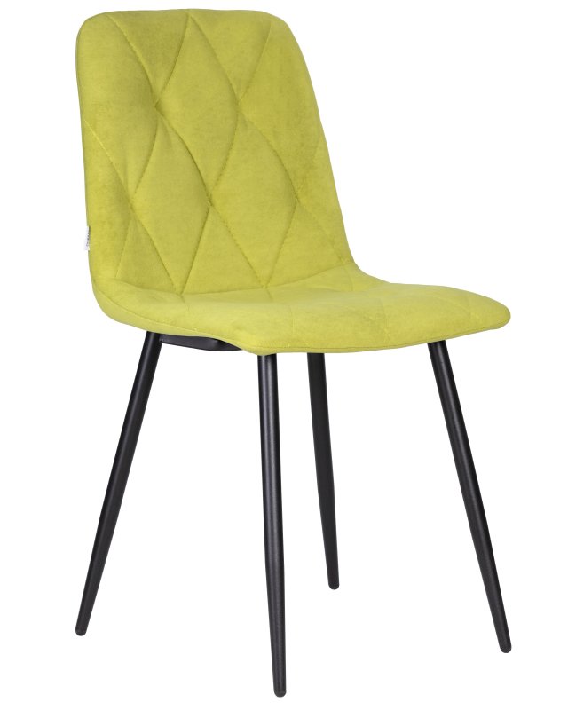 Стул обеденный DOBRIN CHILLY ROMBO (Лайм Simple 14, основание черное)