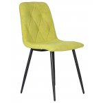 Стул обеденный DOBRIN CHILLY ROMBO (Лайм Simple 14, основание черное)