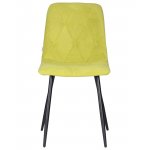 Стул обеденный DOBRIN CHILLY ROMBO (Лайм Simple 14, основание черное)