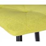 Стул обеденный DOBRIN CHILLY ROMBO (Лайм Simple 14, основание черное)