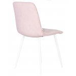 Стул обеденный DOBRIN CHILLY ROMBO (Розовый Simple 03, основание белый)