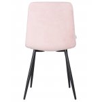 Стул обеденный DOBRIN CHILLY ROMBO (Розовый Simple 03, основание черное)