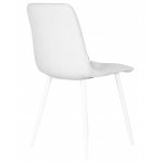 Стул обеденный DOBRIN CHILLY ROMBO (Светло-серый Simple 29, основание белое)