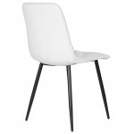 Стул обеденный DOBRIN CHILLY ROMBO (Светло-серый Simple 29, основание черный)