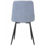 Стул обеденный DOBRIN CHILLY ROMBO (Серо-голубой Simple 26, основание черное)