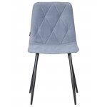 Стул обеденный DOBRIN CHILLY ROMBO (Серо-голубой Simple 26, основание черное)