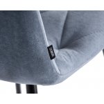 Стул обеденный DOBRIN CHILLY ROMBO (Серо-голубой Simple 26, основание черное)