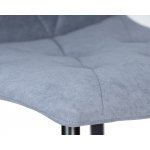 Стул обеденный DOBRIN CHILLY ROMBO (Серо-голубой Simple 26, основание черное)