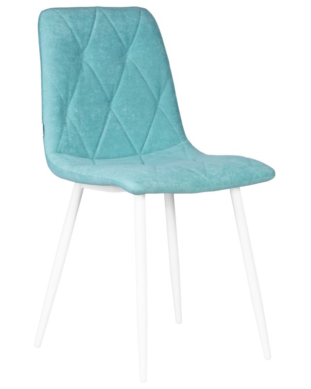 Стул обеденный DOBRIN CHILLY ROMBO (Тиффани Simple 51, основание белый)