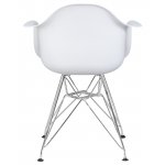 Стул обеденный DOBRIN DAW CHROME (ножки хром, цвет сиденья белый)