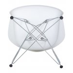 Стул обеденный DOBRIN DAW CHROME (ножки хром, цвет сиденья белый)