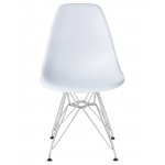 Стул обеденный DOBRIN DSR (ножки хром, цвет белый (W-02))