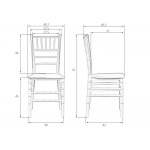 Стул обеденный DOBRIN LINDA (белый)