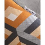 Стул обеденный DOBRIN MARKUS (ЭМАЛЬ ЧЕРНЫЙ МУАР ткань Candy Graphite+Escada Ochre)