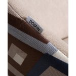 Стул обеденный DOBRIN MARKUS (ЭМАЛЬ ЧЕРНЫЙ МУАР ткань Candy Silver+Escada Ocean)