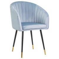 Стул обеденный DOBRIN MARY (серо-голубой велюр (1922-6))