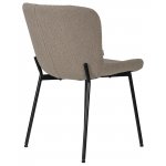 Стул обеденный DOBRIN MILO (черные ножки, бежевый букле (UF992-04))