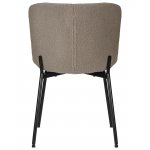 Стул обеденный DOBRIN MILO (черные ножки, бежевый букле (UF992-04))