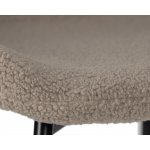 Стул обеденный DOBRIN MILO (черные ножки, бежевый букле (UF992-04))