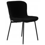 Стул обеденный DOBRIN MILO (черные ножки, черный букле (UF992-12))