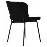 Стул обеденный DOBRIN MILO (черные ножки, черный букле (UF992-12))