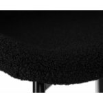 Стул обеденный DOBRIN MILO (черные ножки, черный букле (UF992-12))