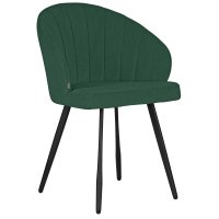 Стул обеденный DOBRIN NAOMI (ЭМАЛЬ ЧЕРНЫЙ МУАР велюр Catania Izumrud)
