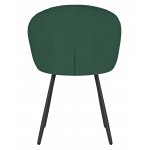 Стул обеденный DOBRIN NAOMI (ЭМАЛЬ ЧЕРНЫЙ МУАР велюр Catania Izumrud)