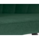 Стул обеденный DOBRIN NAOMI (ЭМАЛЬ ЧЕРНЫЙ МУАР велюр Catania Izumrud)